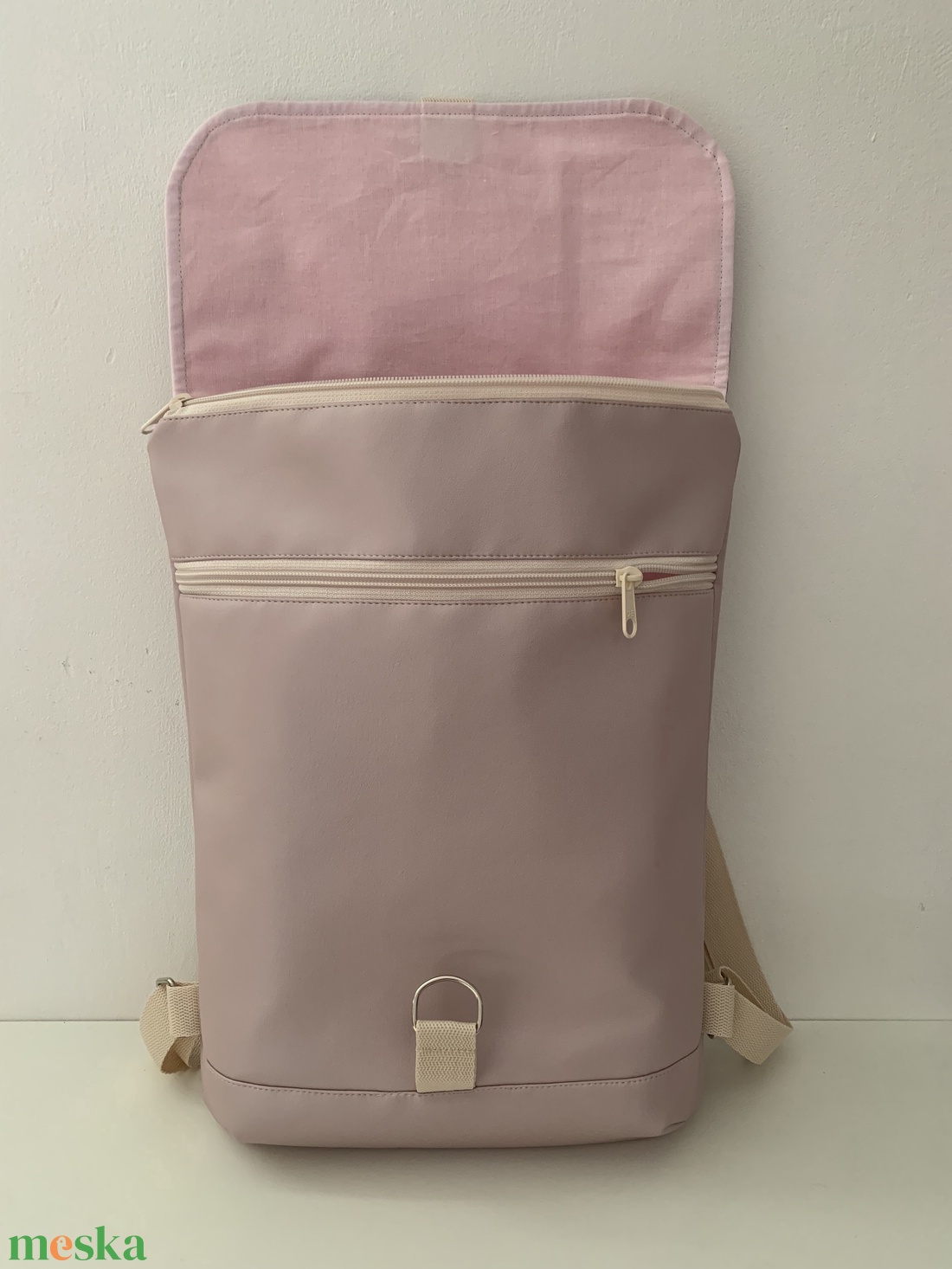 Púderrózsaszín-Szépséges pillangóvirág mintás hátizsák-Hátitáska-Vízálló - táska & tok - hátizsák - hátizsák - Meska.hu