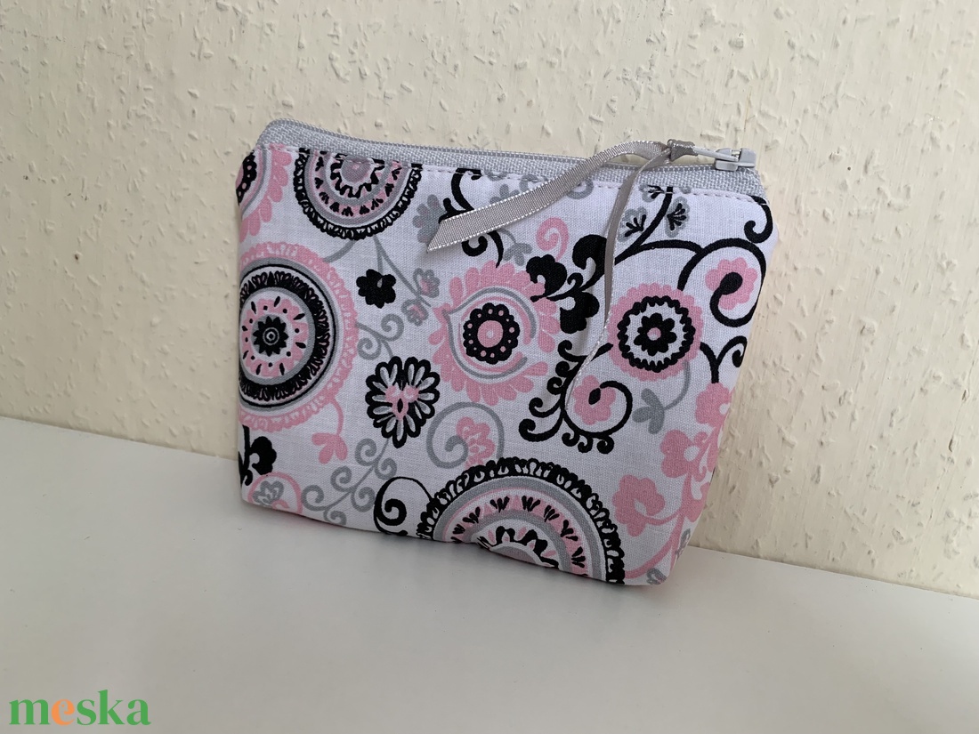 Mandala mintás kártyatartó, neszesszer, irattartó, pipere tároló, textil tároló - táska & tok - neszesszer - Meska.hu