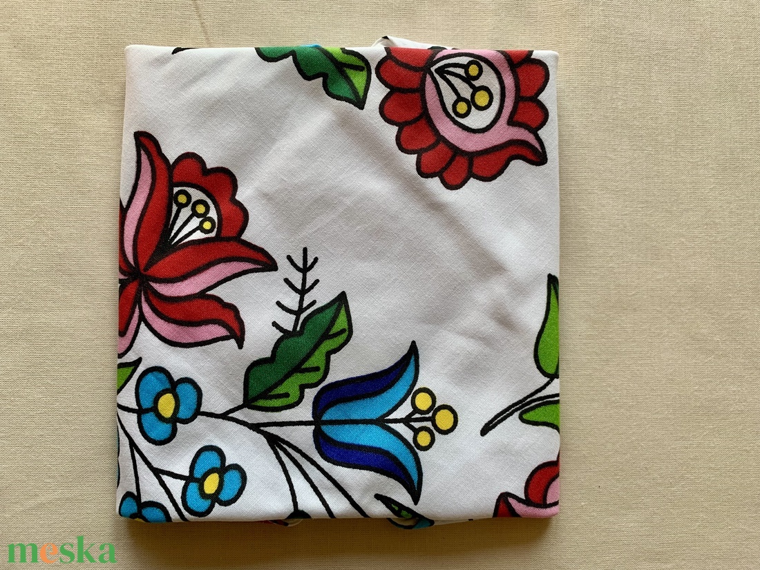  Kalocsai mintás textil újraszalvéta - tépőzáras újraszalvéta - vízhatlan újraszalvéta - táska & tok - uzsonna- & ebéd tartó - szendvics csomagoló - Meska.hu