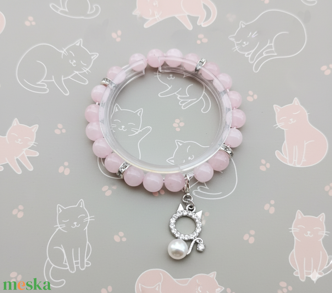 Cica karkötő  - esküvő - ékszer - karkötő & csuklódísz - Meska.hu