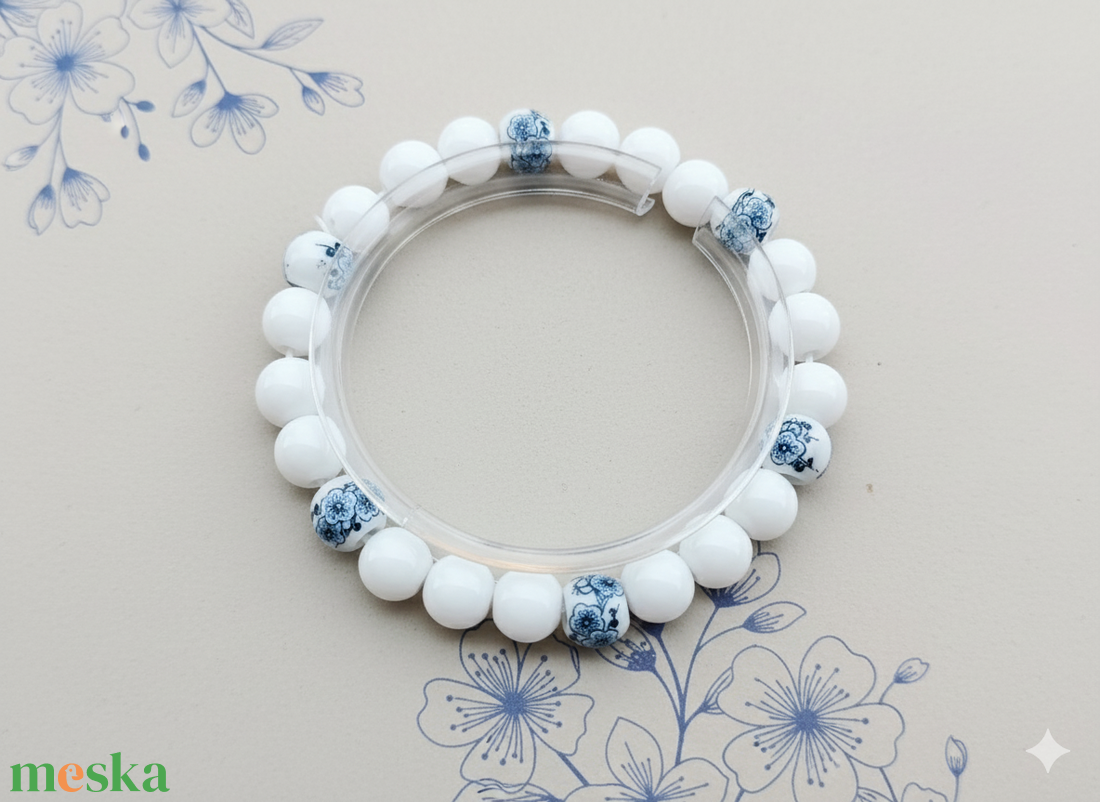 Csipkés karkötő  - ékszer - karkötő - gyöngyös karkötő - Meska.hu