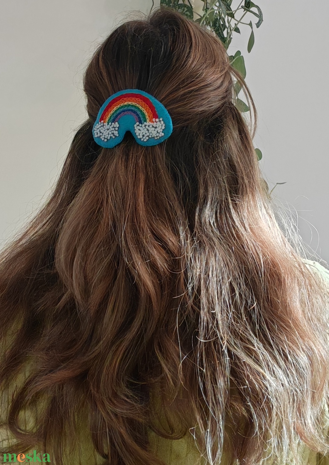 Szivárvány hajcsat - ruha & divat - hajdísz & hajcsat - hajcsat & hajtű - Meska.hu
