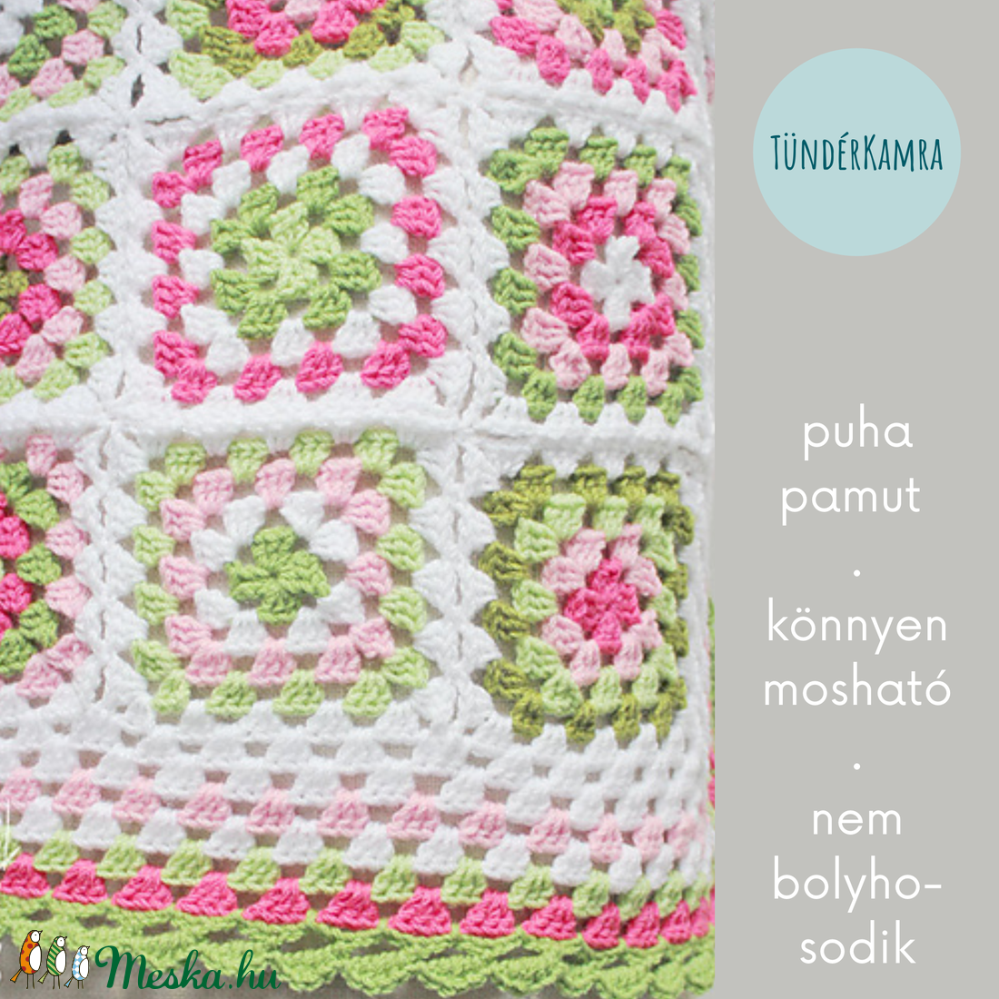 Bébi takaró - kézzel horgolt kötött nagyinégyzetes - rózsaszínű pamut - puha pamut babatakaró - otthon & életmód - lakástextil - Meska.hu Bébi takaró - kézzel horgolt kötött nagyinégyzetes - rózsaszínű pamut - puha pamut babatakaró - otthon & életmód - lakástextil - Meska.hu