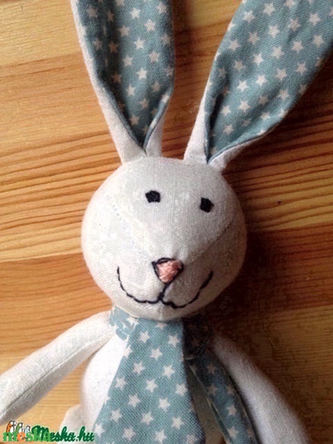 csillagos fülű nyulacska - játék & sport - plüssállat & játékfigura - nyuszi - Meska.hu