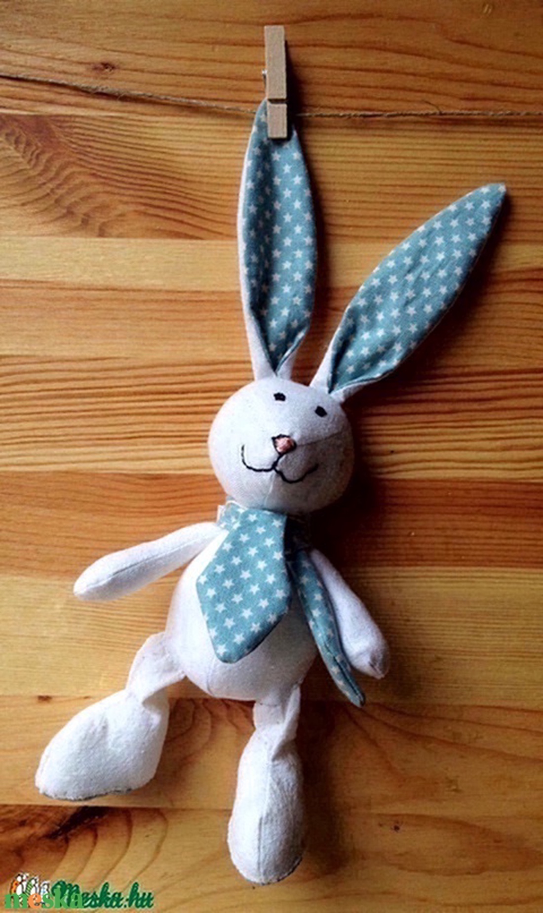 csillagos fülű nyulacska - játék & sport - plüssállat & játékfigura - nyuszi - Meska.hu