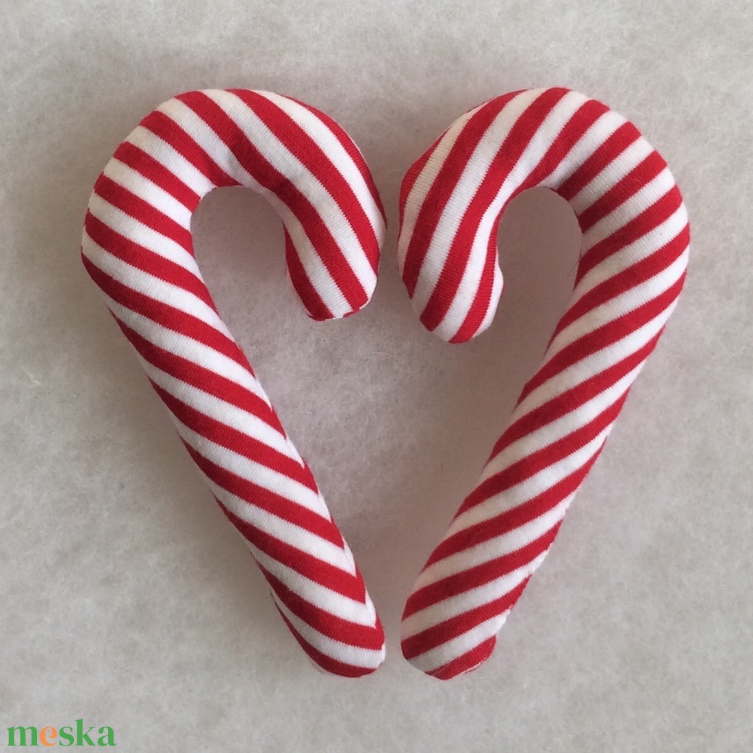 cukorpálca,- karácsonyfa dísz, dekoráció - karácsony - adventi díszek - adventi ablakdekoráció - Meska.hu