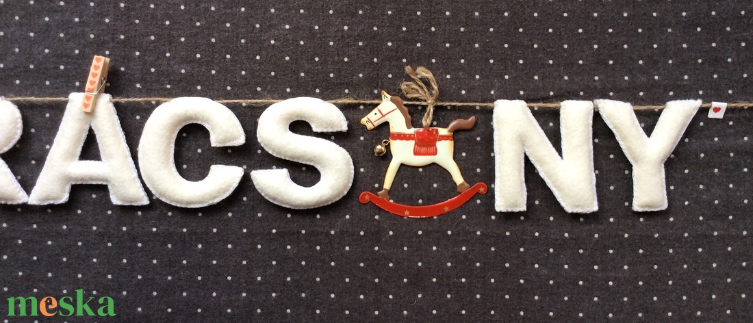 hintaló karácsonyra - karácsony - karácsonyi lakásdekoráció - karácsonyi girland, boa - Meska.hu