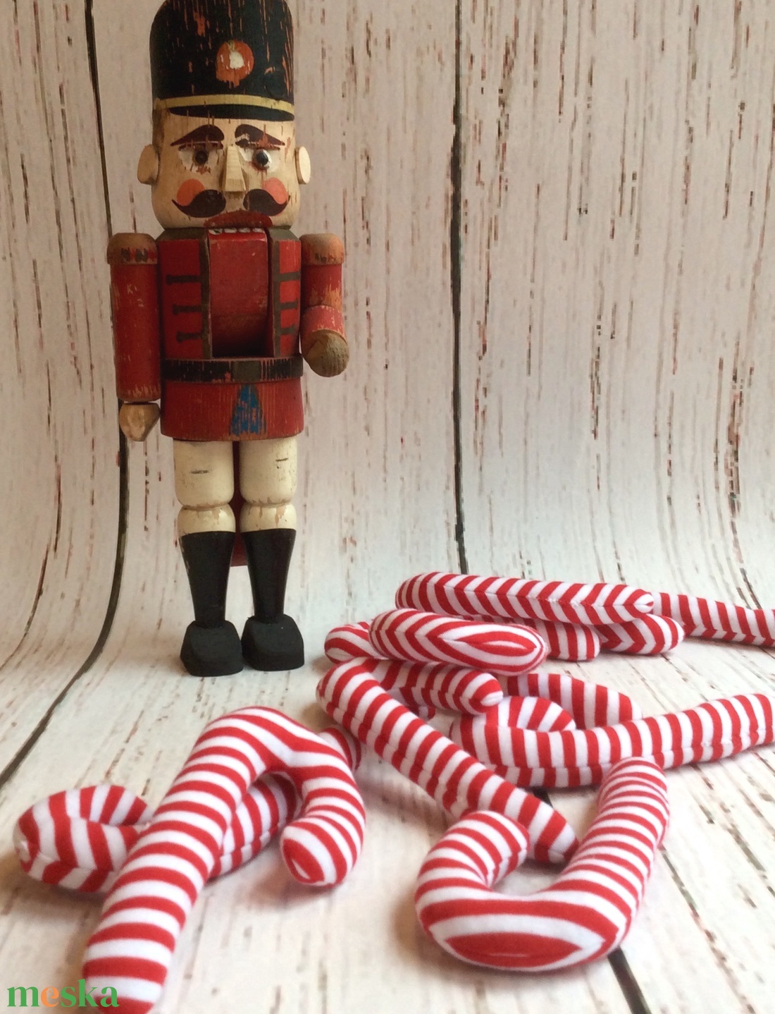 cukorpálca,- karácsonyfa dísz, dekoráció - karácsony - adventi díszek - adventi ablakdekoráció - Meska.hu