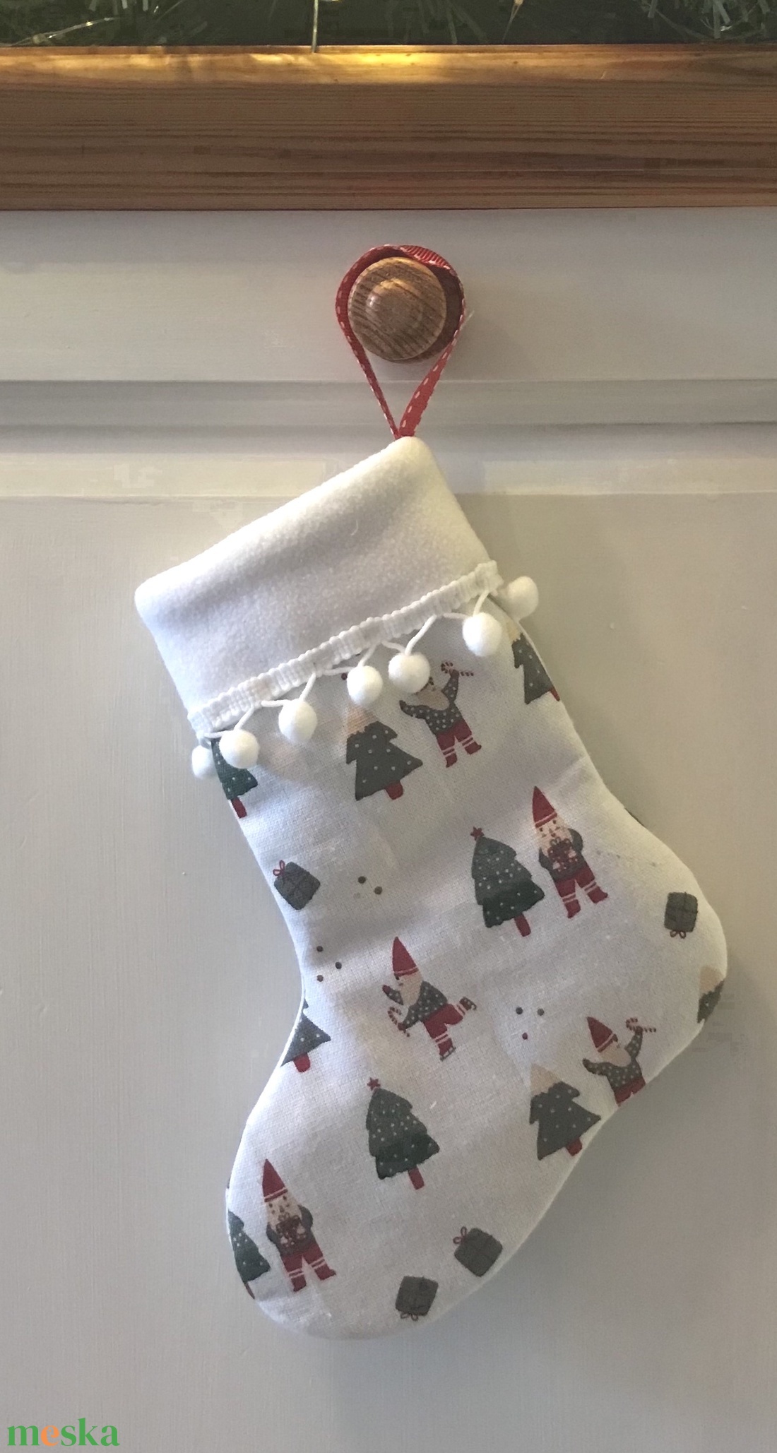 mini manók Mikulás zoknin - karácsony - mikulás - mikulás csizma és zokni - Meska.hu