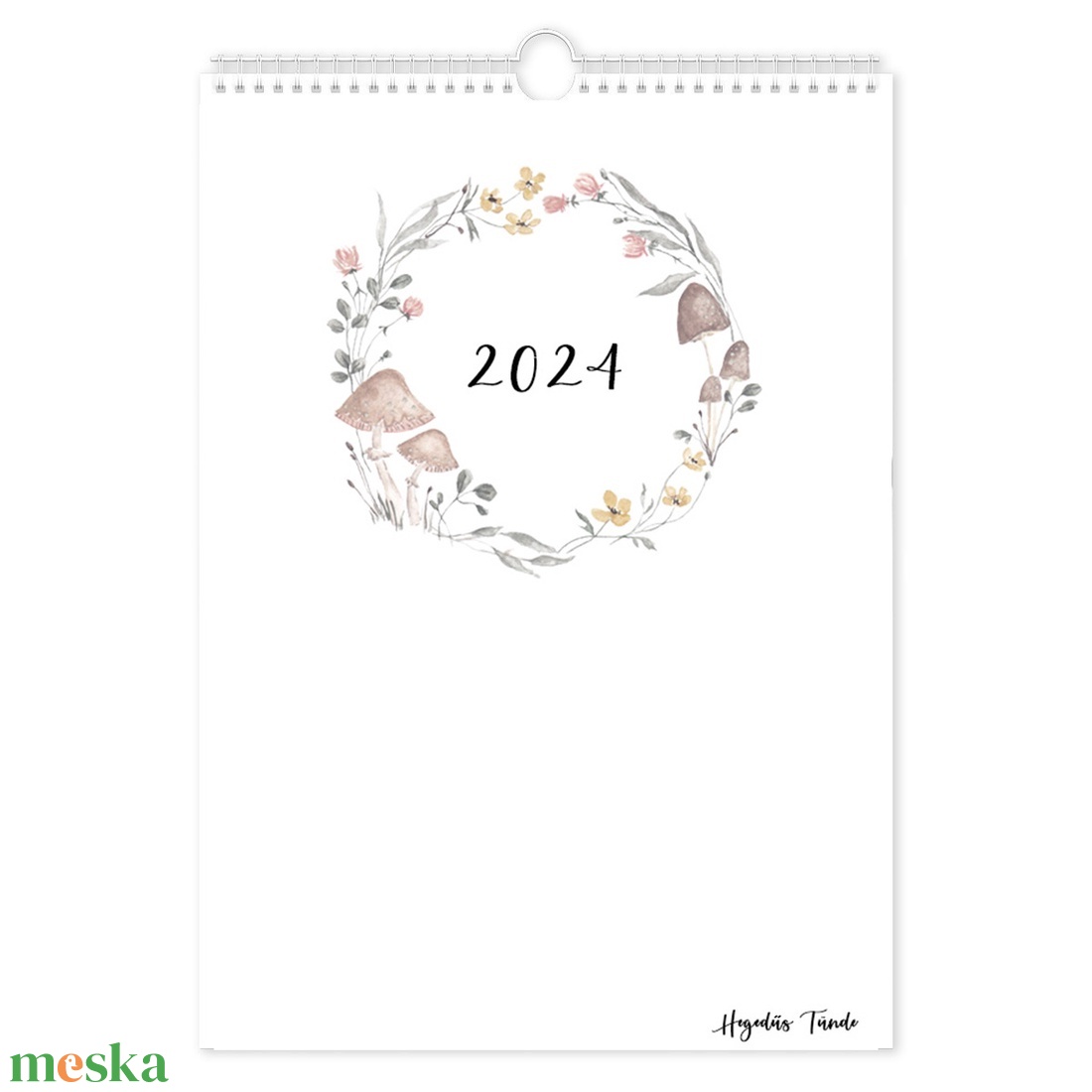 2024-es falinaptár - otthon & életmód - dekoráció - fali és függő dekoráció - falinaptár & öröknaptár - Meska.hu