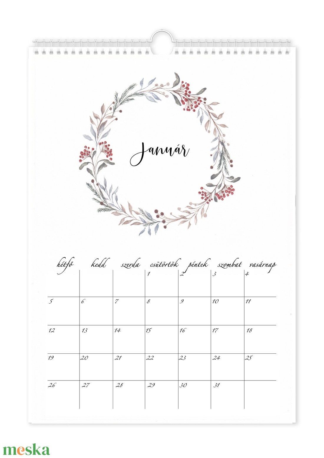 2026 falinaptár - otthon & életmód - dekoráció - fali és függő dekoráció - falinaptár & öröknaptár - Meska.hu