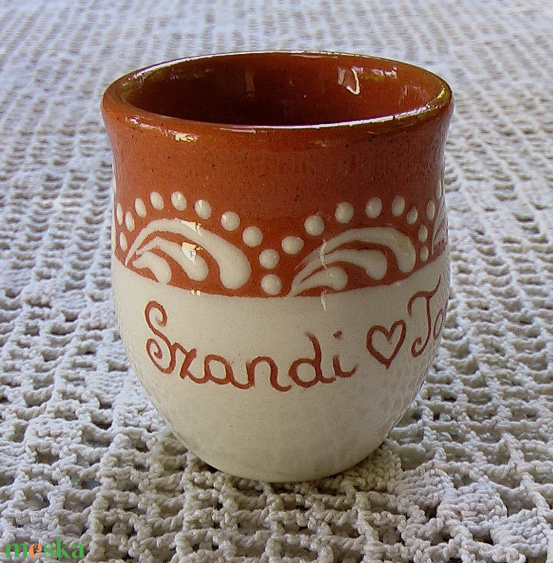 pálinkás pohár köszönet ajándék lugas mintával - esküvő - emlék & ajándék - köszönőajándék - Meska.hu