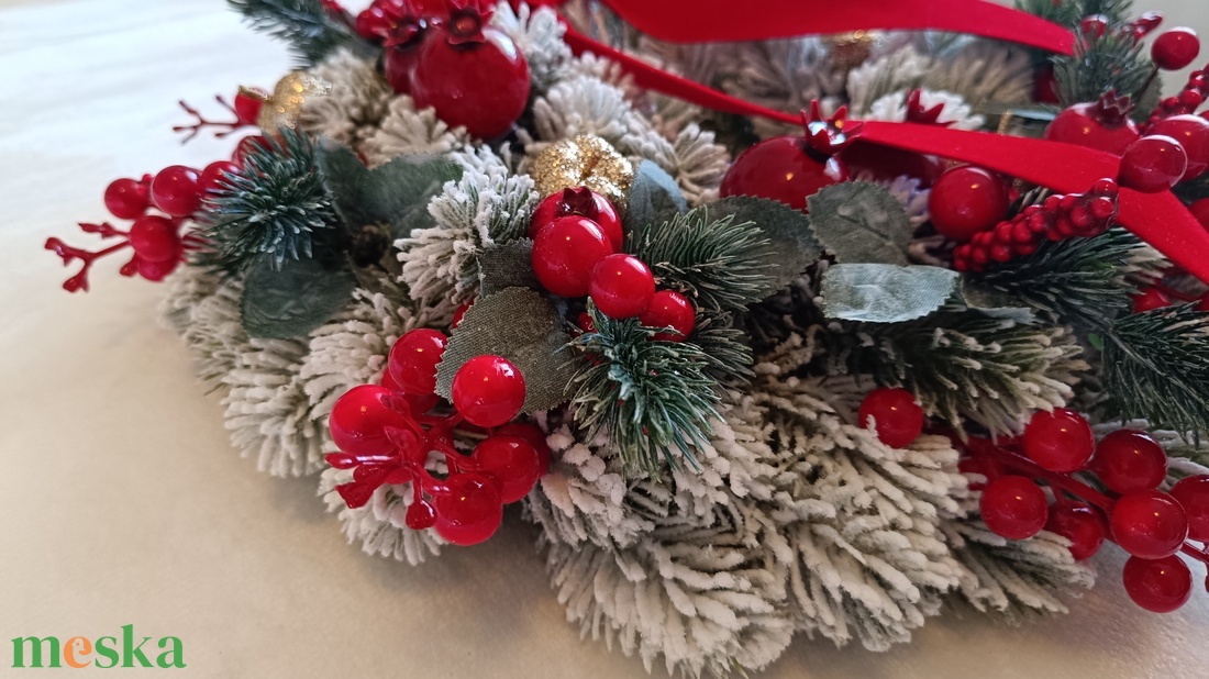 Karácsonyi kopogtató - karácsony - adventi díszek - adventi ajtódísz - Meska.hu