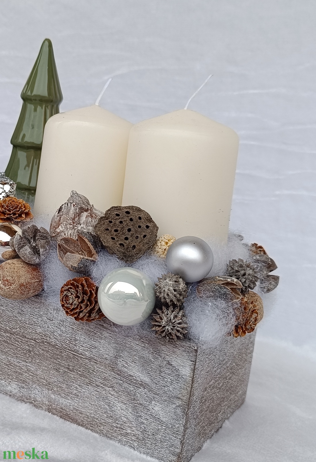 Adventi asztaldísz - karácsony - adventi díszek - adventi asztaldísz - Meska.hu