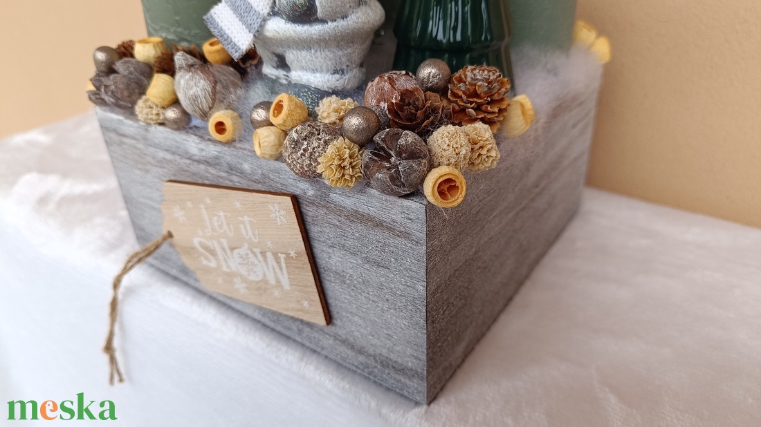 Adventi asztaldísz - karácsony - adventi díszek - adventi asztaldísz - Meska.hu