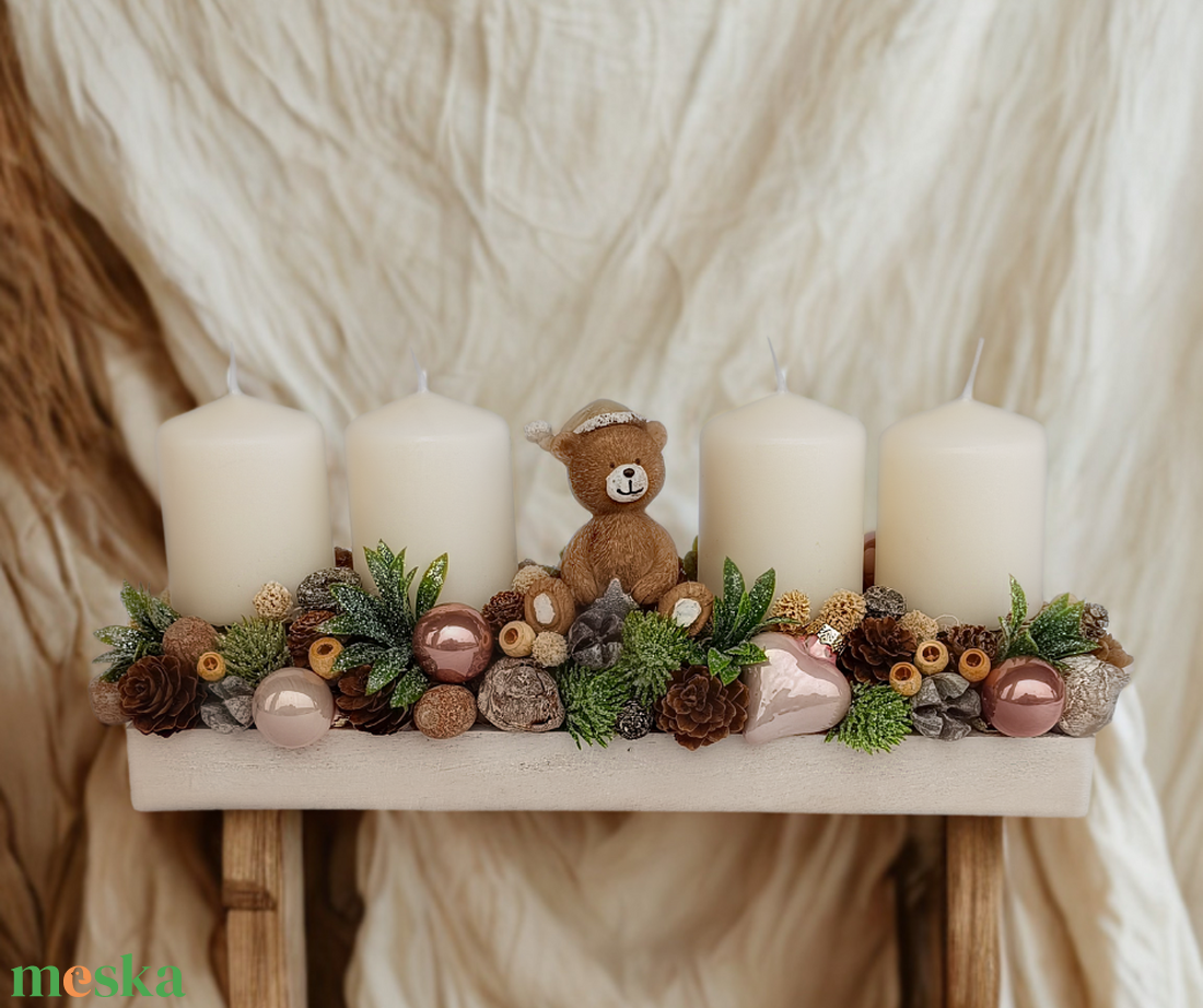Adventi asztaldísz - karácsony - adventi díszek - adventi asztaldísz - Meska.hu