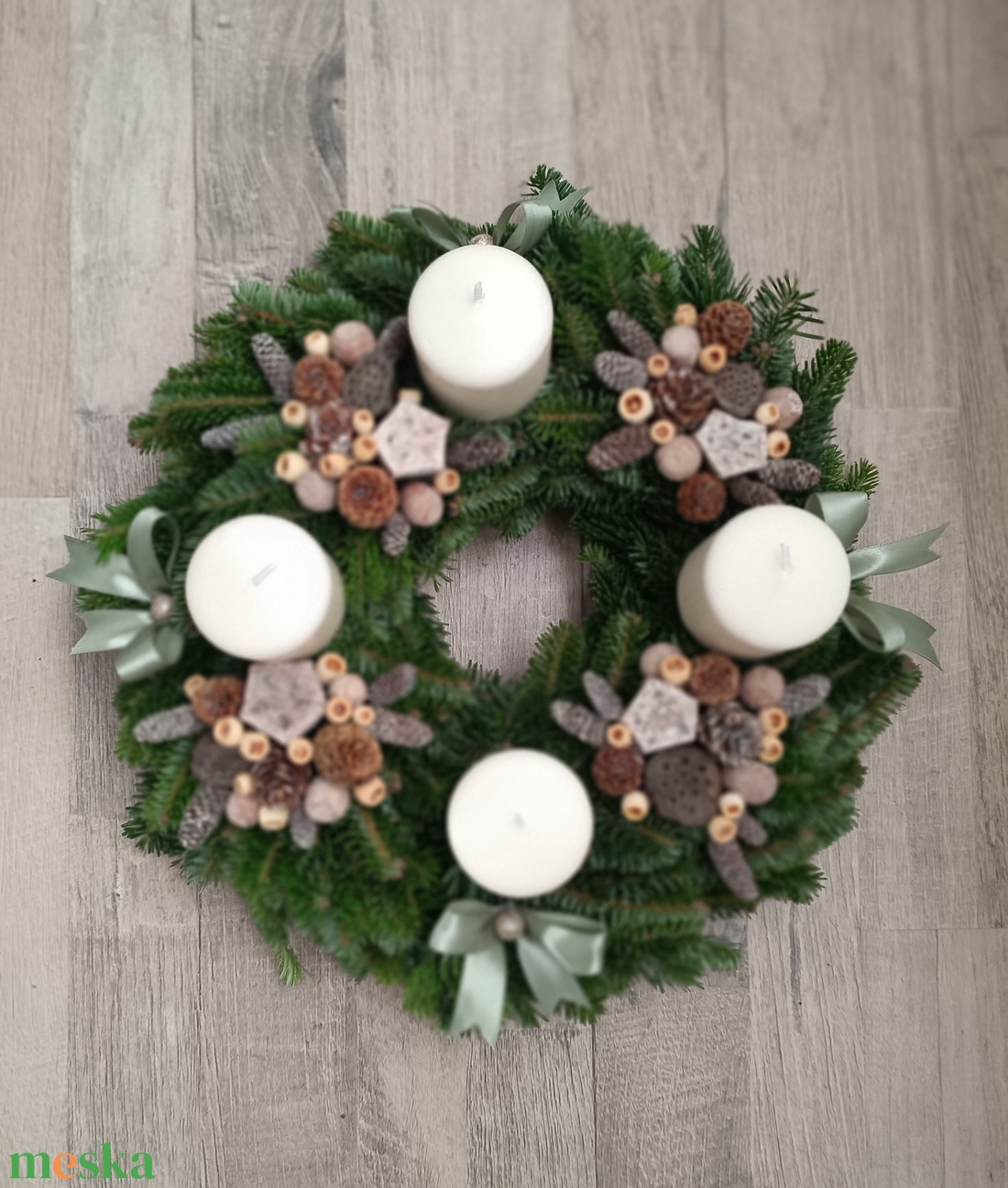 Adventi koszorú - karácsony - adventi díszek - adventi koszorú - Meska.hu