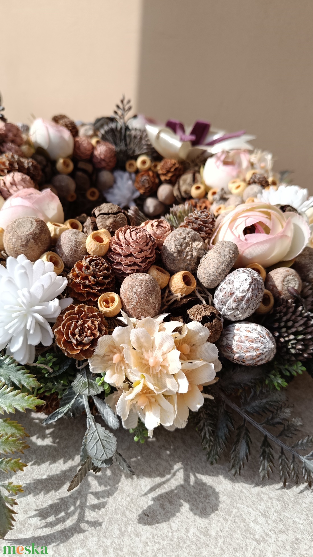 Tavaszi ajtódísz - otthon & életmód - virágdekoráció - virágdíszek - dekor koszorúk, kopogtatók - Meska.hu