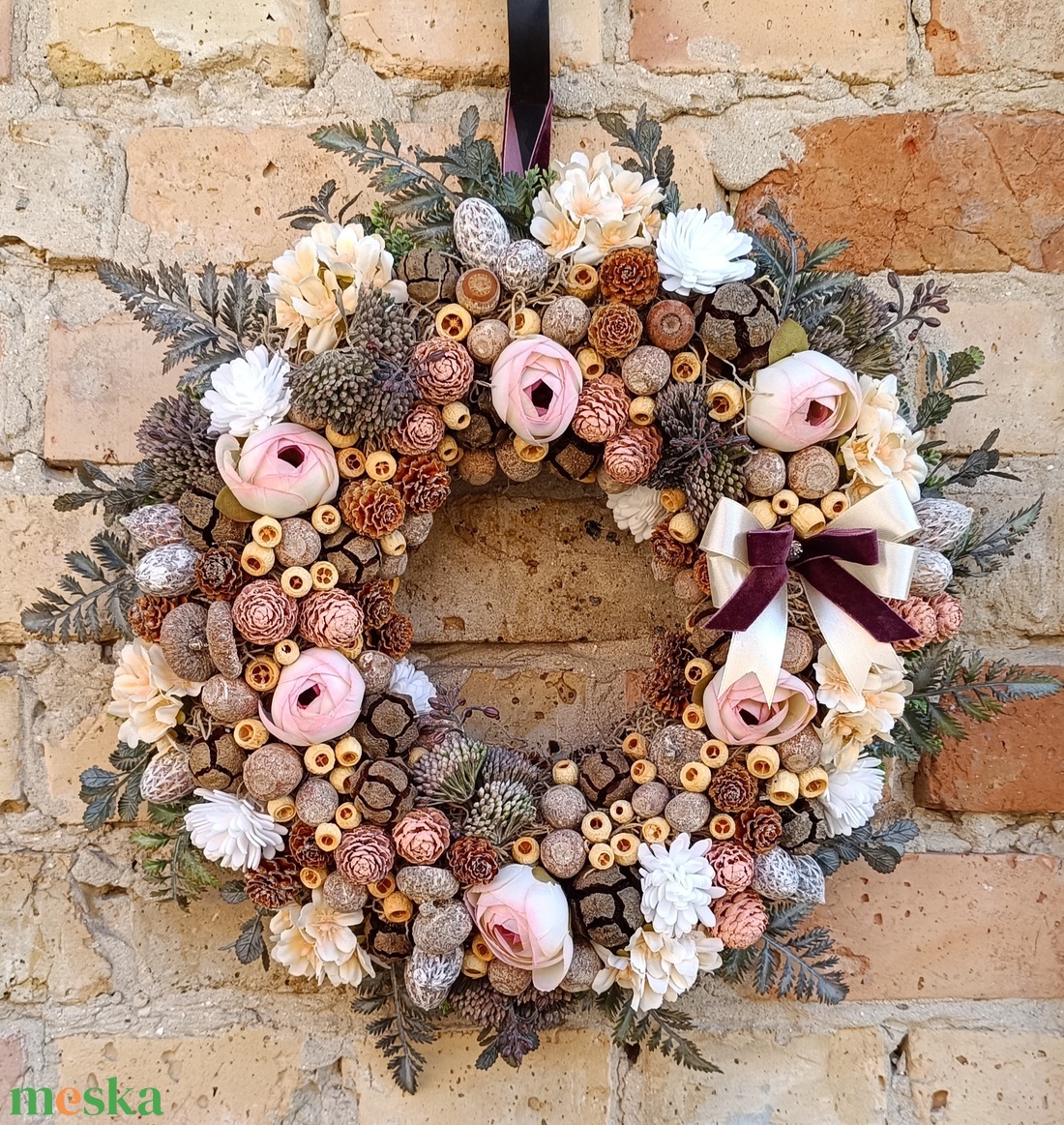 Tavaszi ajtódísz - otthon & életmód - virágdekoráció - virágdíszek - dekor koszorúk, kopogtatók - Meska.hu