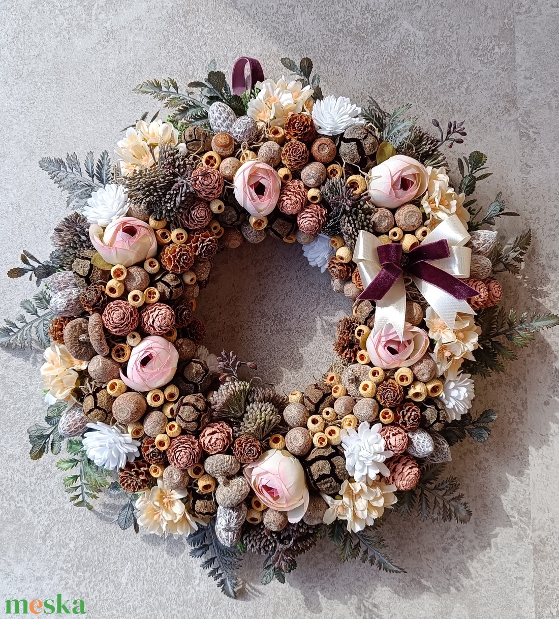 Tavaszi ajtódísz - otthon & életmód - virágdekoráció - virágdíszek - dekor koszorúk, kopogtatók - Meska.hu