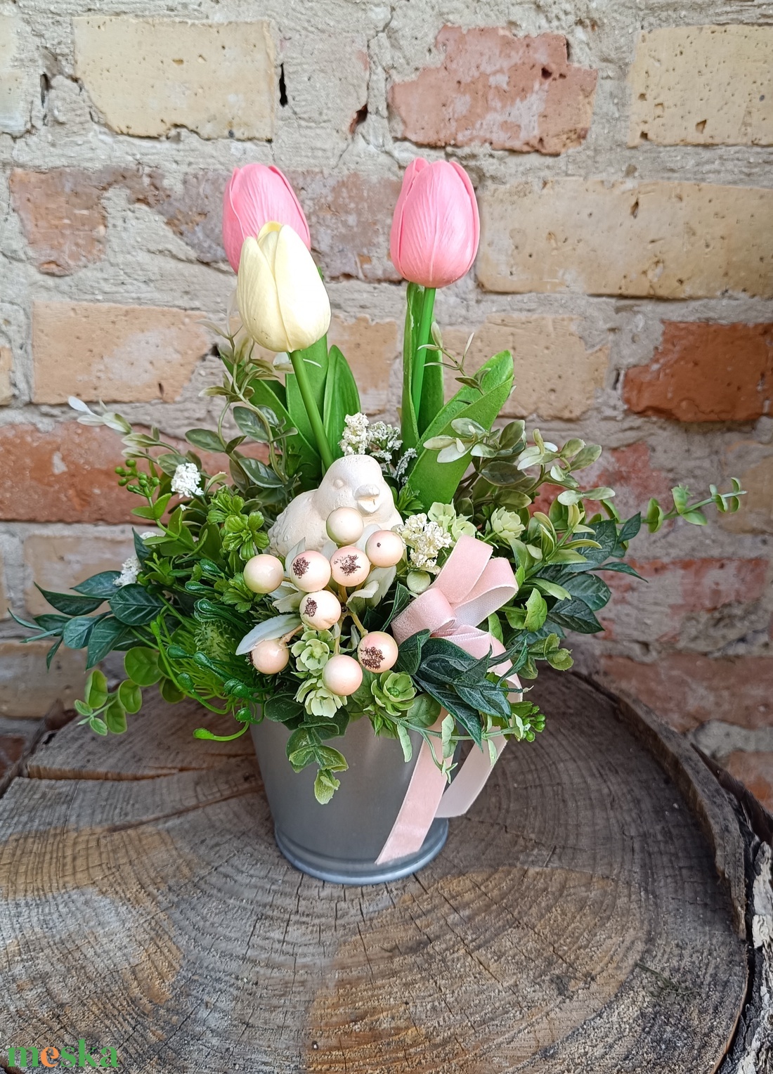 Tavaszi asztaldísz - otthon & életmód - dekoráció - asztal és polc dekoráció - asztaldísz - Meska.hu