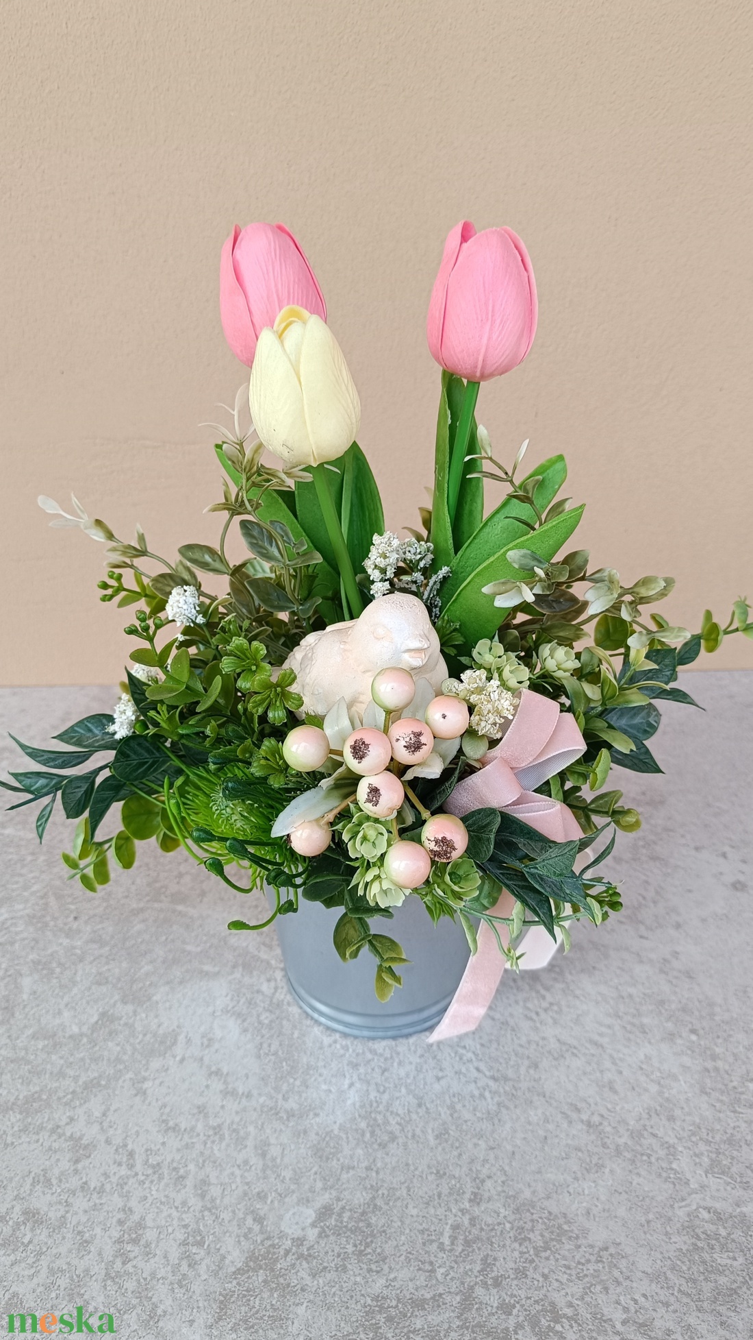 Tavaszi asztaldísz - otthon & életmód - dekoráció - asztal és polc dekoráció - asztaldísz - Meska.hu