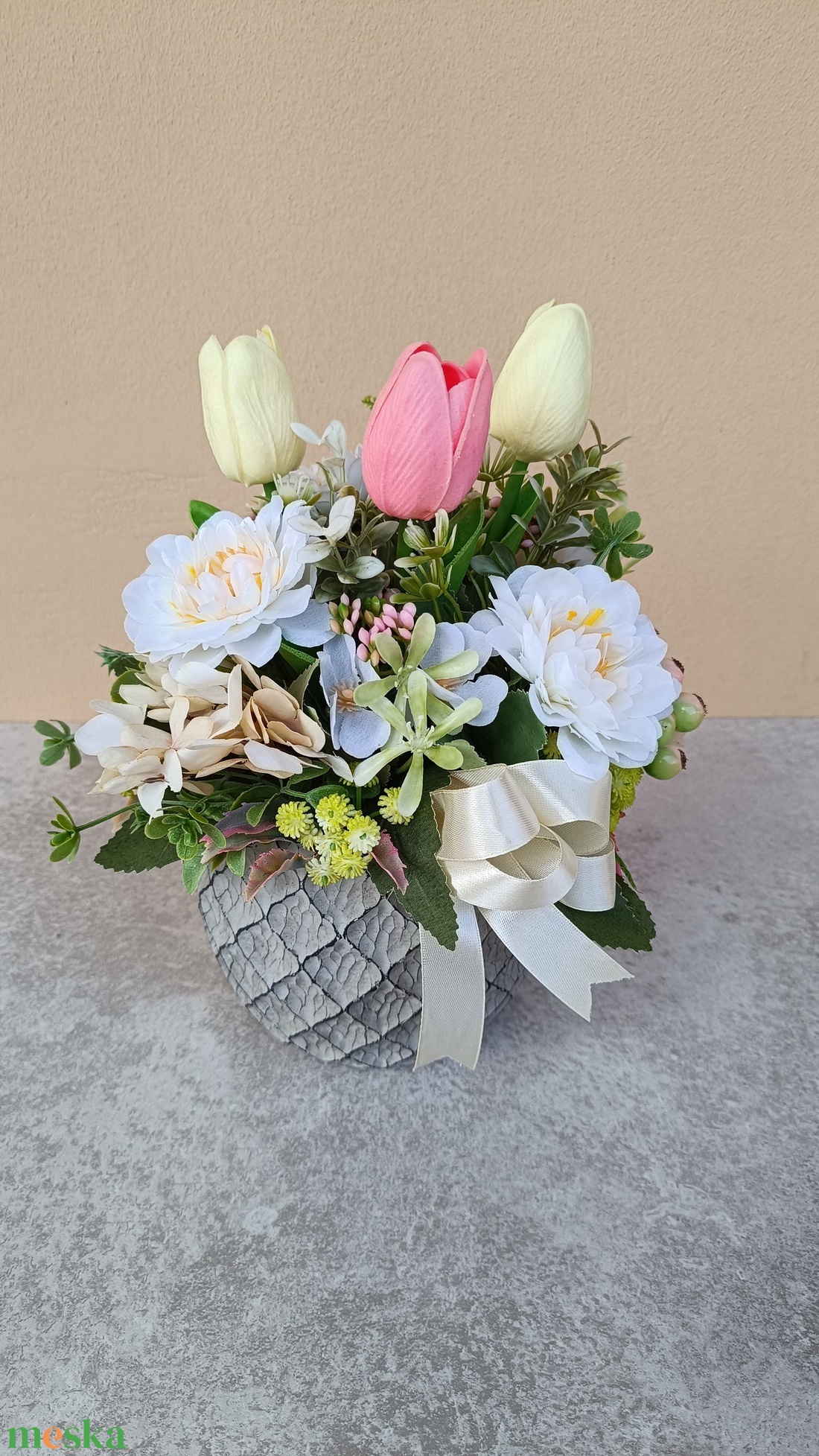 Tavaszi asztaldísz - ünnepi díszek, dekorációk - húsvéti díszek és dekorációk - húsvéti asztaldíszek - Meska.hu