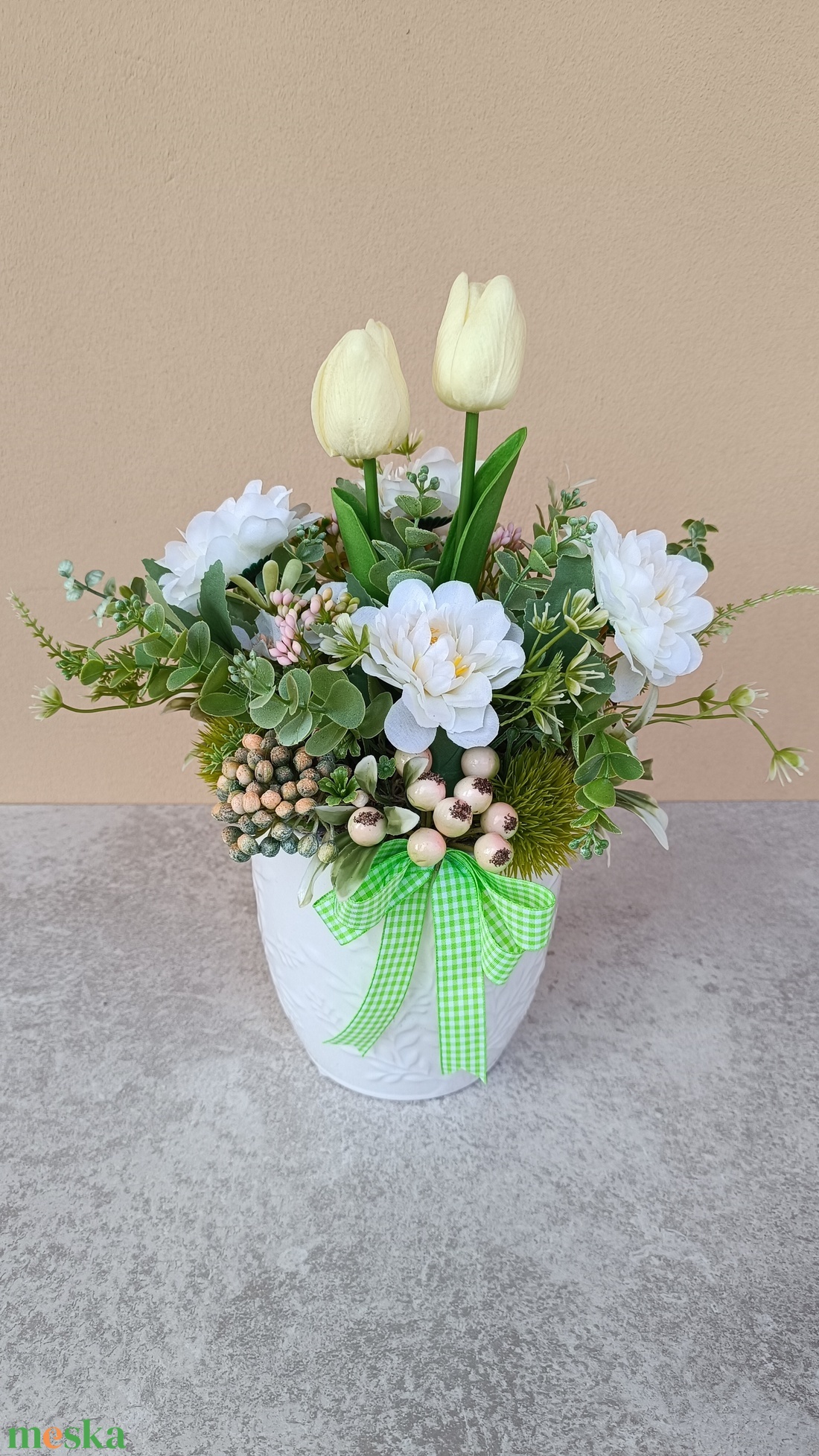 Tavaszi asztaldísz - ünnepi díszek, dekorációk - húsvéti díszek és dekorációk - húsvéti asztaldíszek - Meska.hu