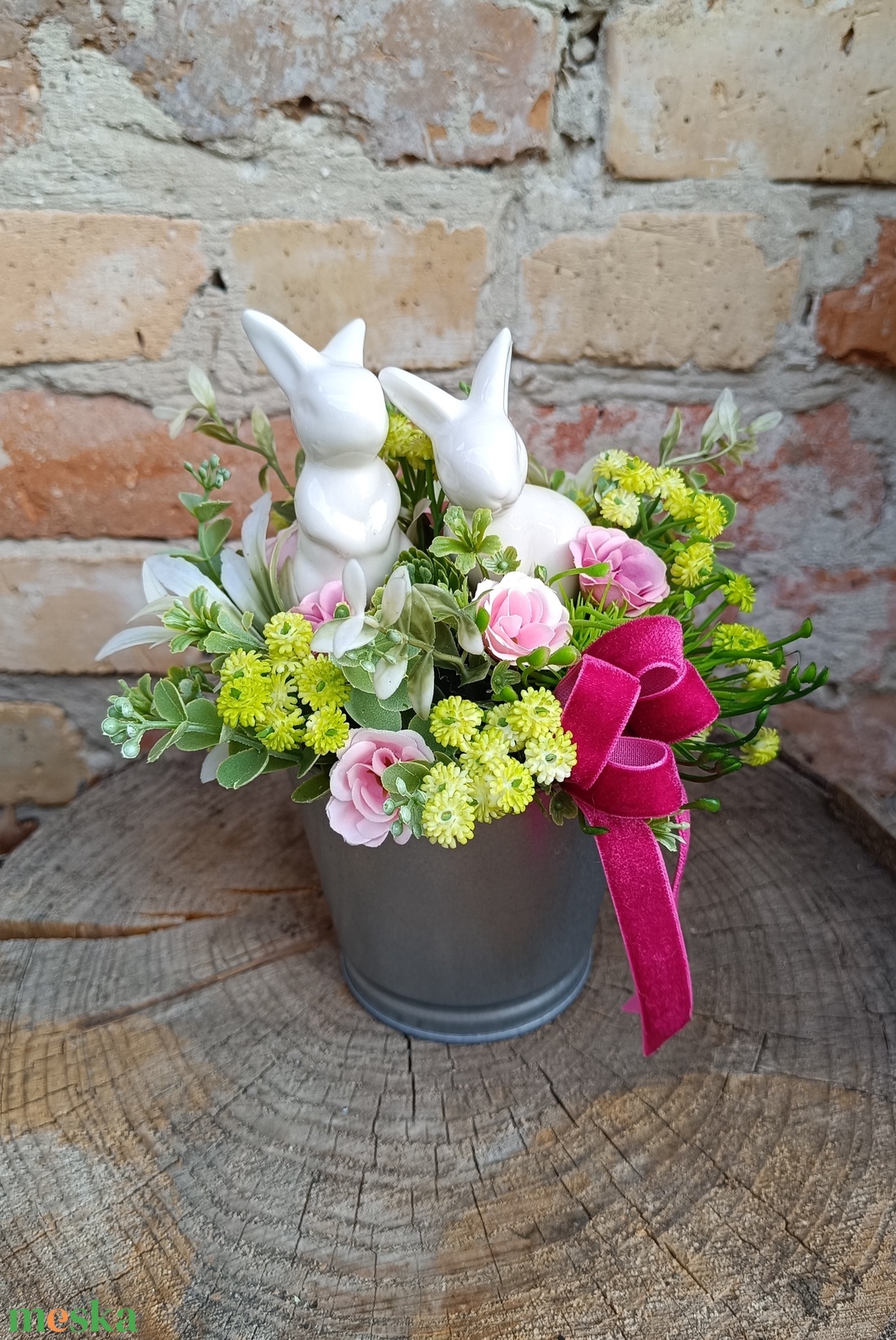 Tavaszi asztaldísz - ünnepi díszek, dekorációk - húsvéti díszek és dekorációk - húsvéti asztaldíszek - Meska.hu