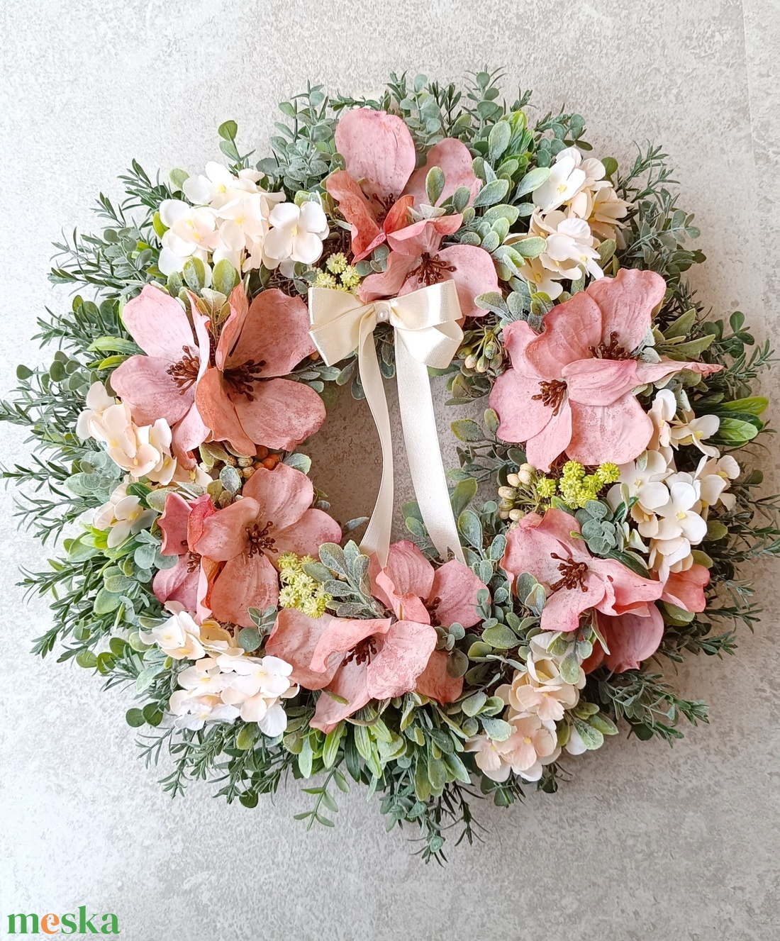 Tavaszi ajtódísz - otthon & életmód - dekoráció - ajtó- és ablak dekoráció - ajtódísz & kopogtató - Meska.hu