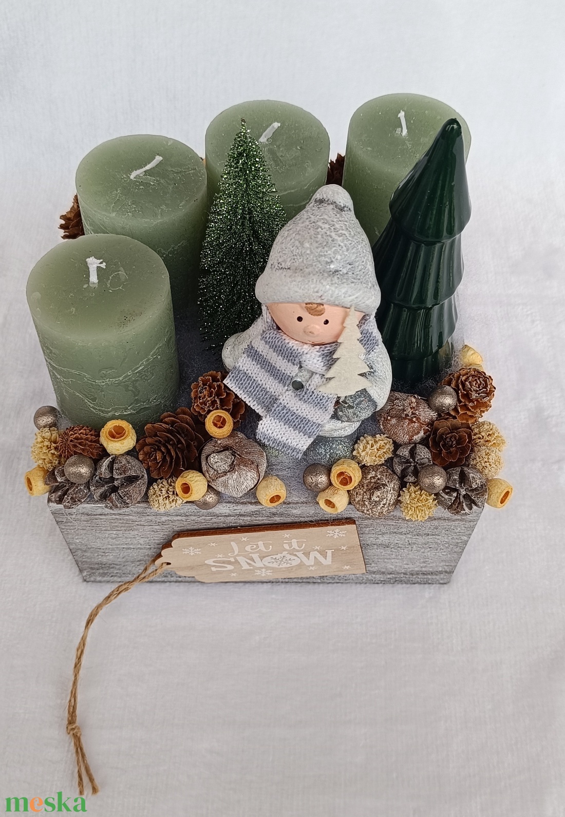 Adventi asztaldísz - karácsony - adventi díszek - adventi asztaldísz - Meska.hu