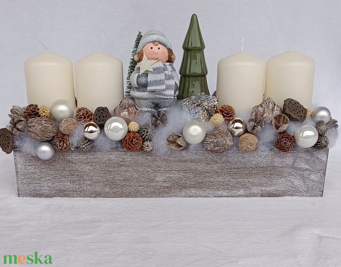 Adventi asztaldísz - karácsony - adventi díszek - adventi asztaldísz - Meska.hu