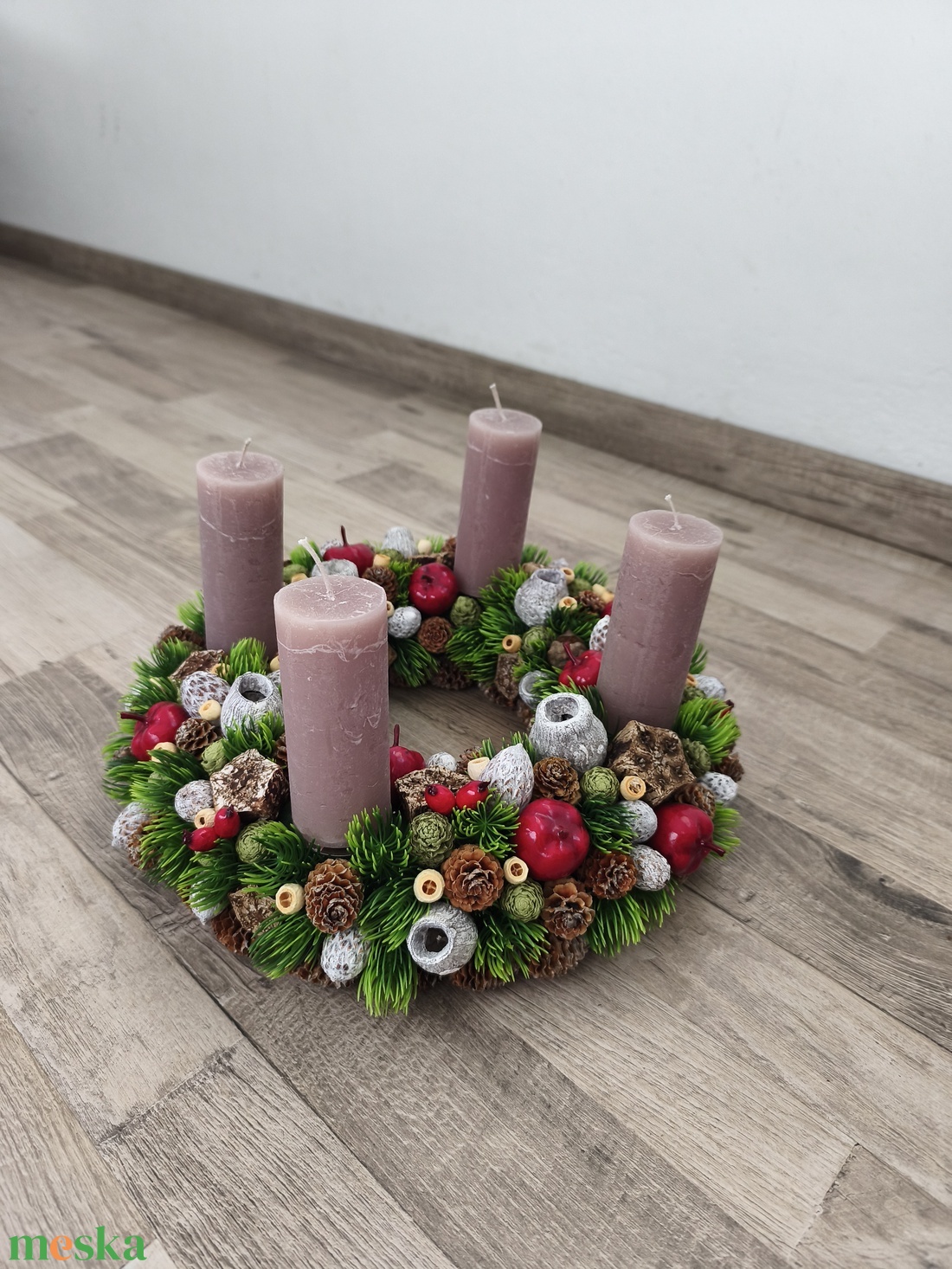 Adventi koszorú - karácsony - adventi díszek - adventi koszorú - Meska.hu
