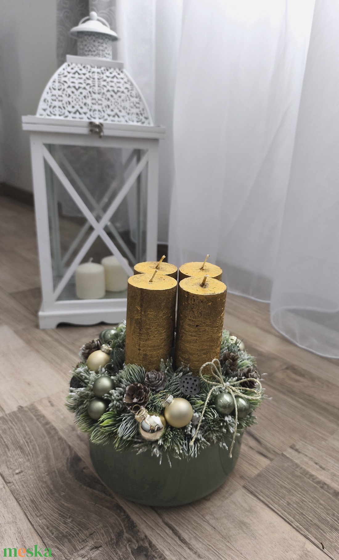Adventi asztaldís - karácsony - adventi díszek - adventi asztaldísz - Meska.hu