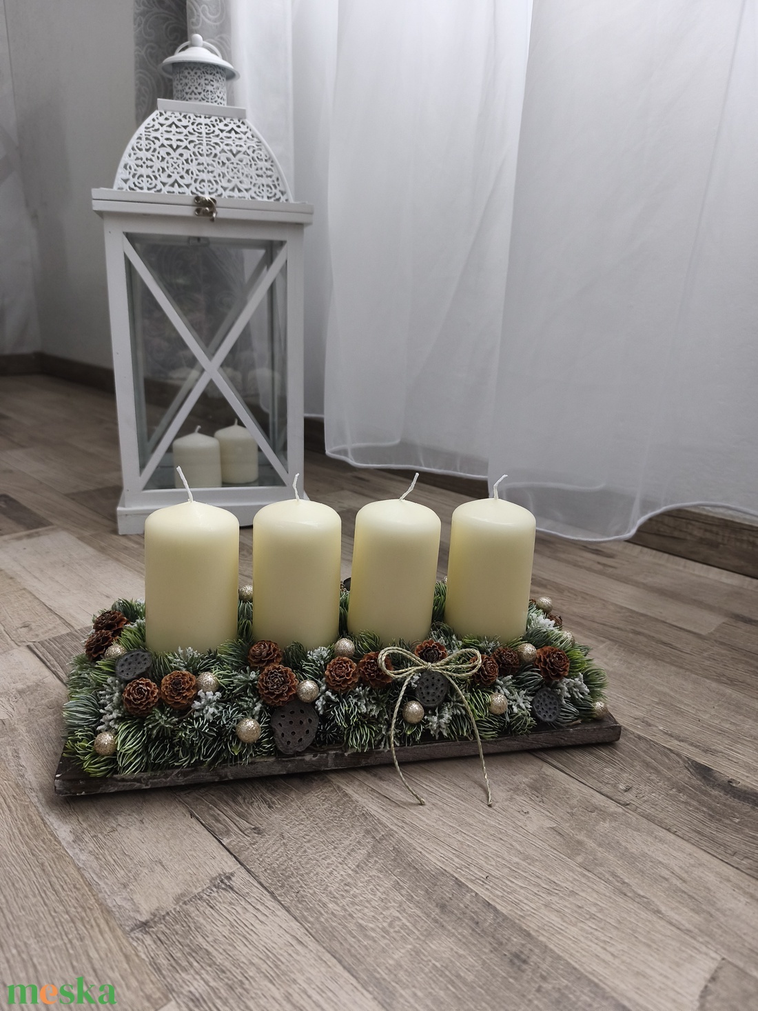 Adventi asztaldísz - karácsony - adventi díszek - adventi asztaldísz - Meska.hu