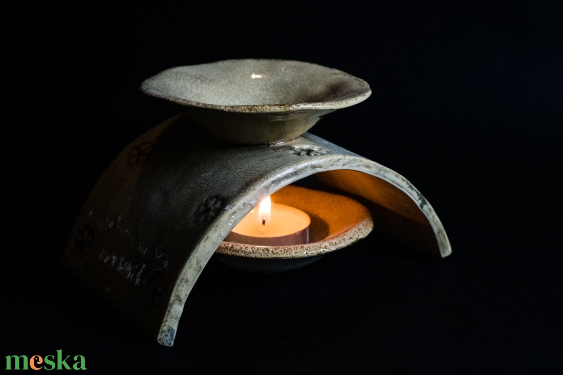 Kerámia illóolaj párologtató - karácsony - karácsonyi lakásdekoráció - ünnepi asztaldekoráció - Meska.hu