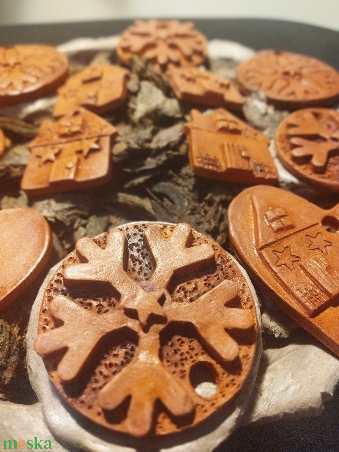 Karácsonyfa díszek 12db - karácsony - karácsonyi lakásdekoráció - karácsonyfadíszek - Meska.hu