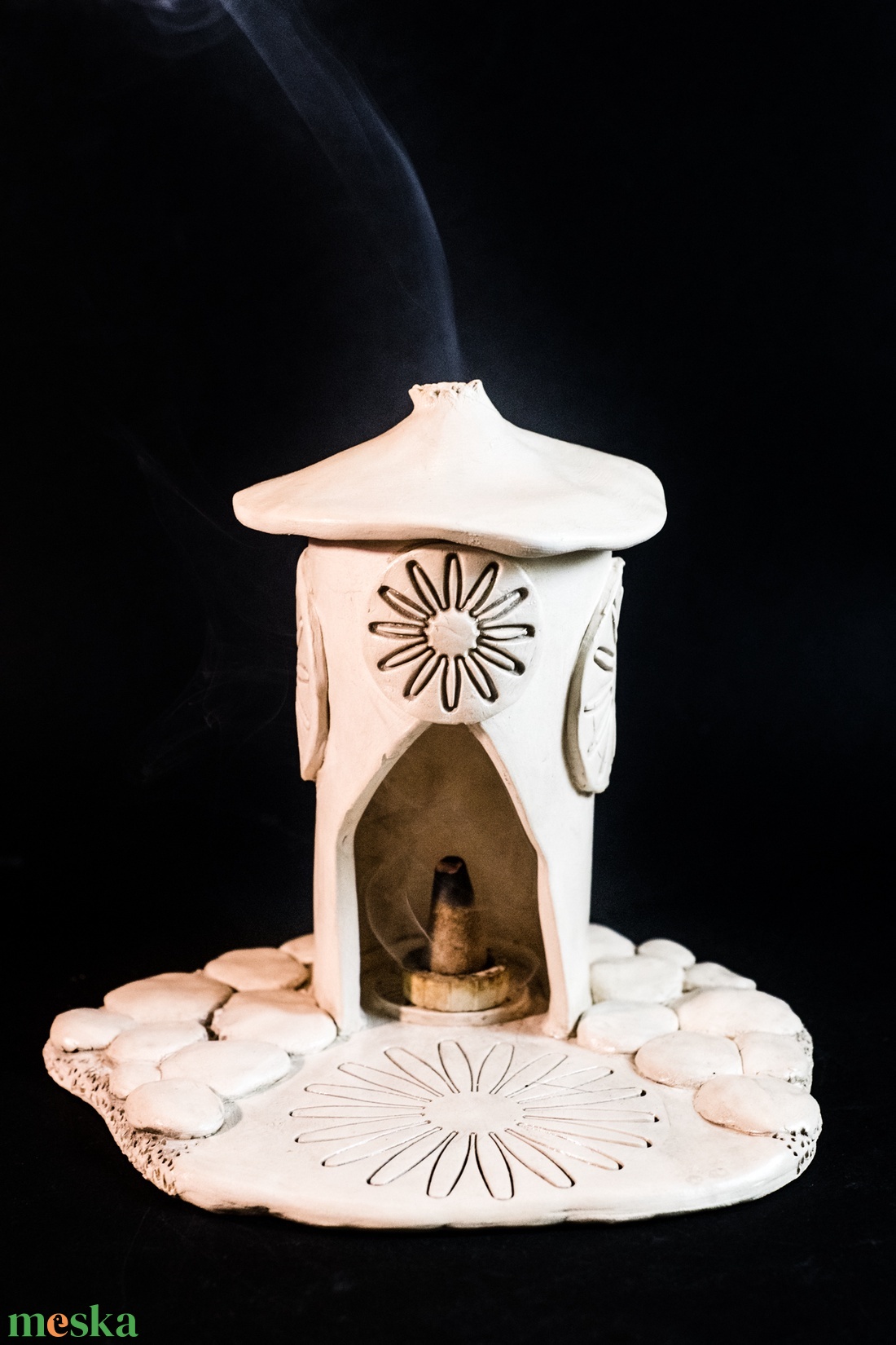 Kerámia füstölő fehér - otthon & életmód - dekoráció - spiritualitás - füstölő és füstölőtartó - Meska.hu