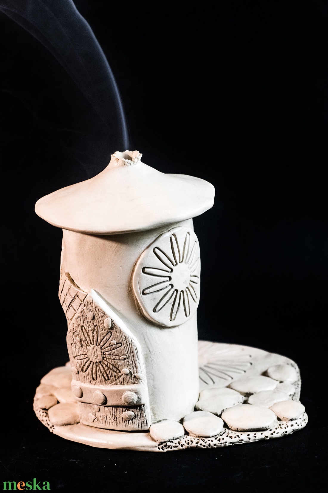 Kerámia füstölő fehér - otthon & életmód - dekoráció - spiritualitás - füstölő és füstölőtartó - Meska.hu