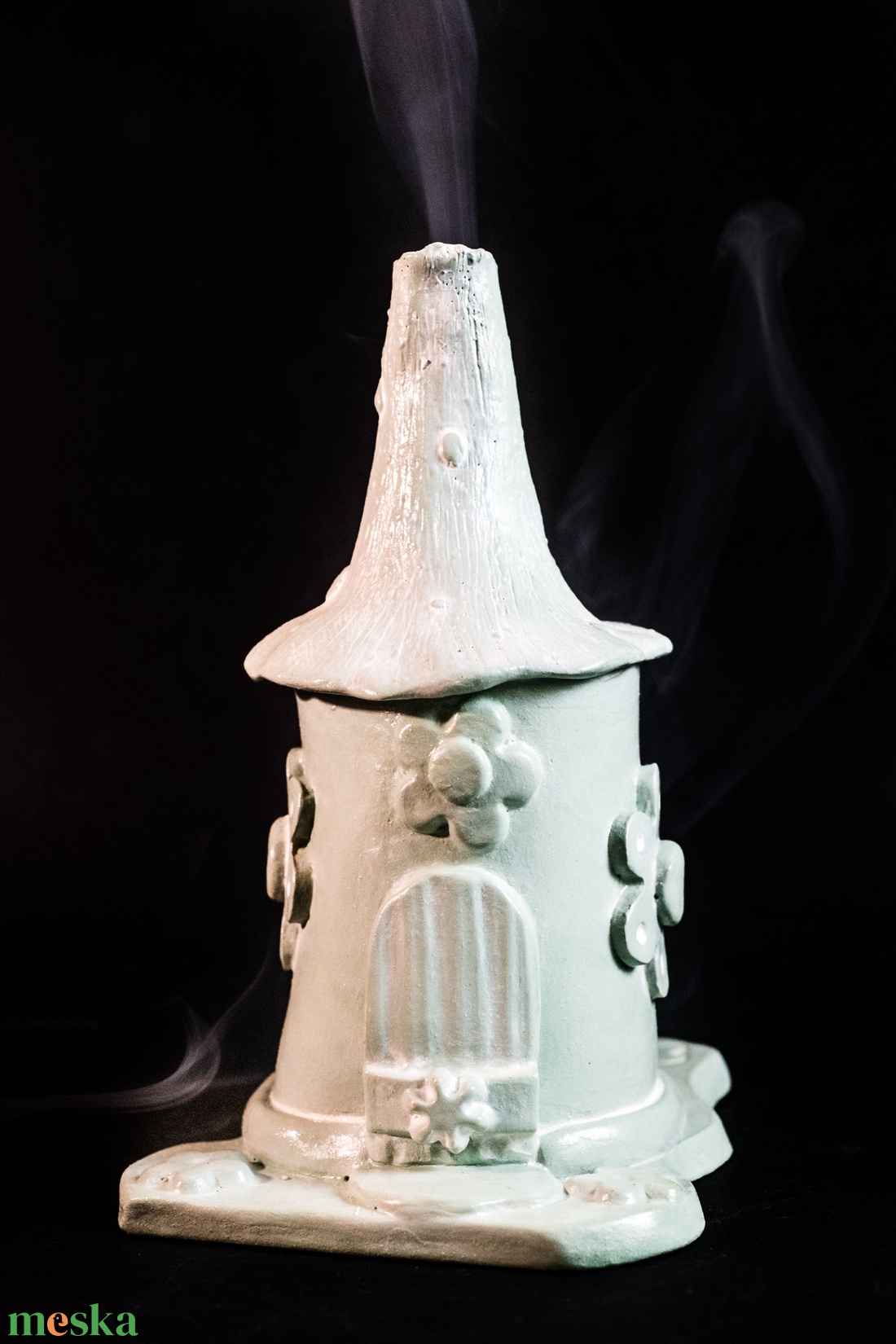 Kerámia füstölő halványzöld - otthon & életmód - dekoráció - spiritualitás - füstölő és füstölőtartó - Meska.hu