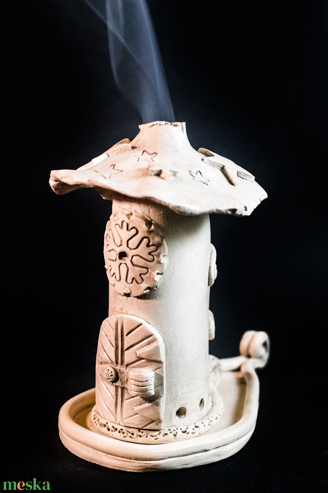 Kerámia füstölő fehér - otthon & életmód - dekoráció - spiritualitás - füstölő és füstölőtartó - Meska.hu