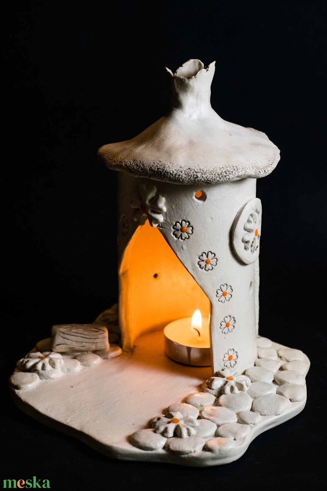 Kerámia füstölő narancs - otthon & életmód - dekoráció - spiritualitás - füstölő és füstölőtartó - Meska.hu