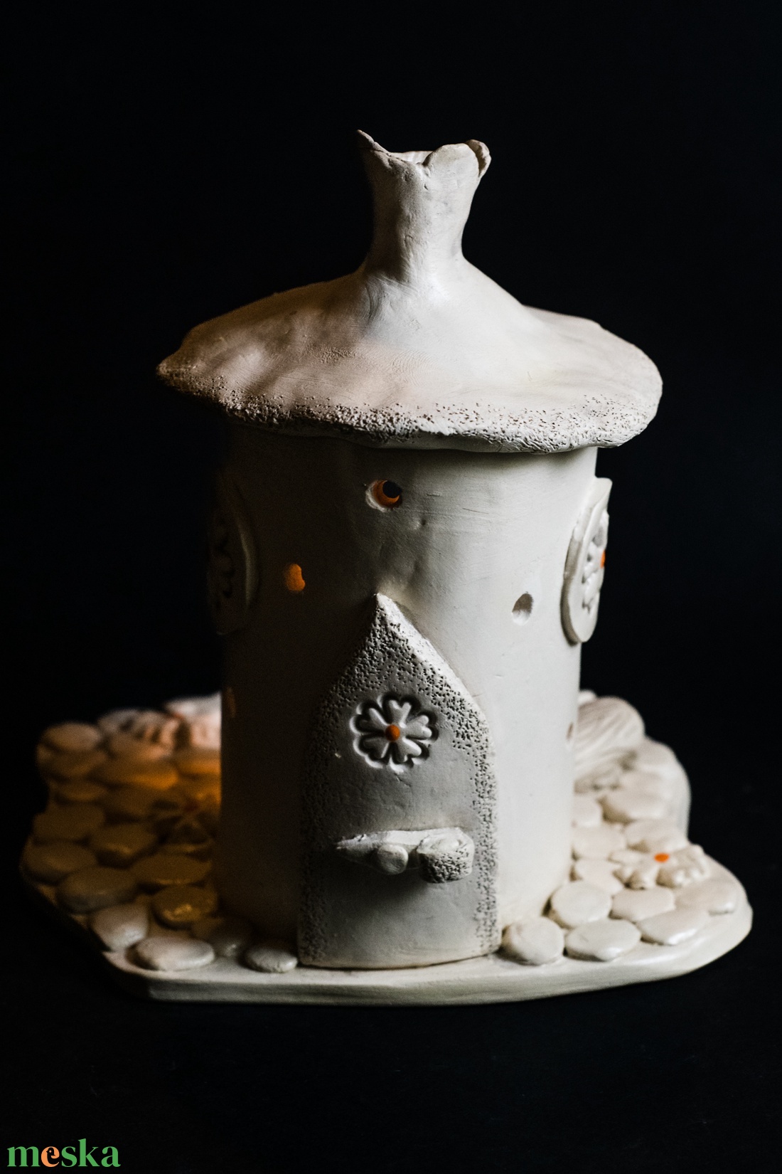 Kerámia füstölő narancs - otthon & életmód - dekoráció - spiritualitás - füstölő és füstölőtartó - Meska.hu