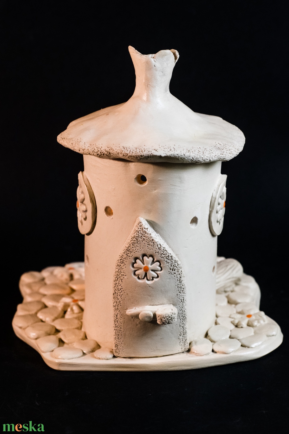 Kerámia füstölő narancs - otthon & életmód - dekoráció - spiritualitás - füstölő és füstölőtartó - Meska.hu