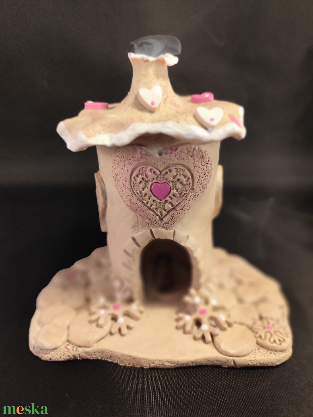 Kerámia füstölő magenta - otthon & életmód - dekoráció - spiritualitás - füstölő és füstölőtartó - Meska.hu