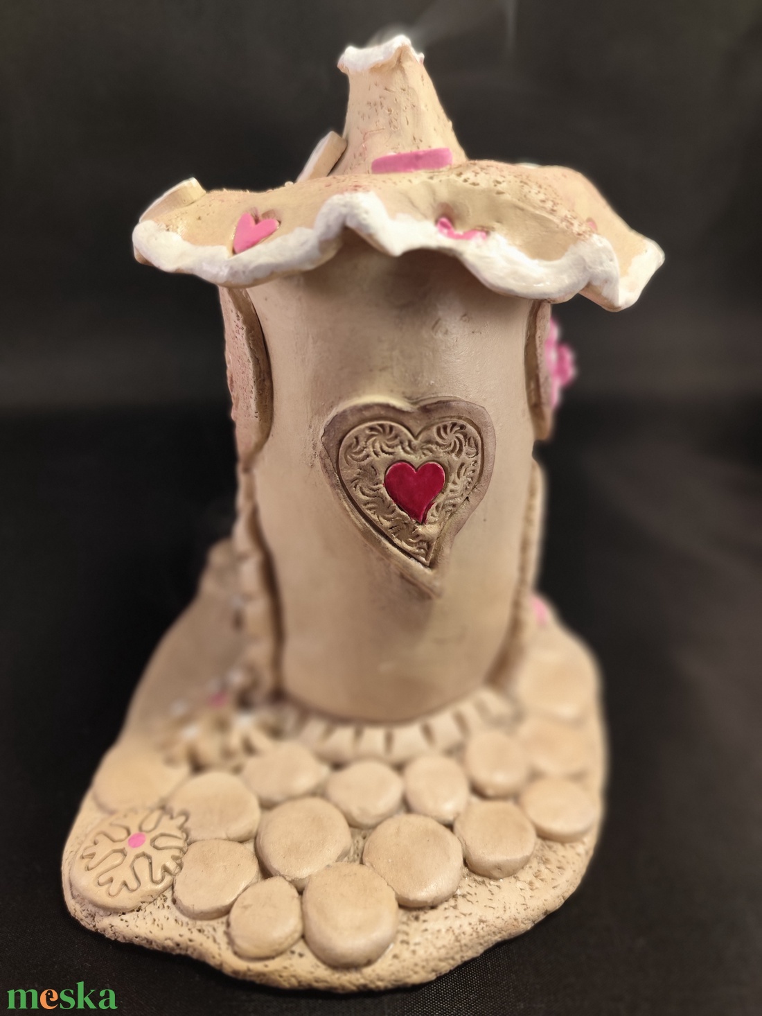 Kerámia füstölő magenta - otthon & életmód - dekoráció - spiritualitás - füstölő és füstölőtartó - Meska.hu