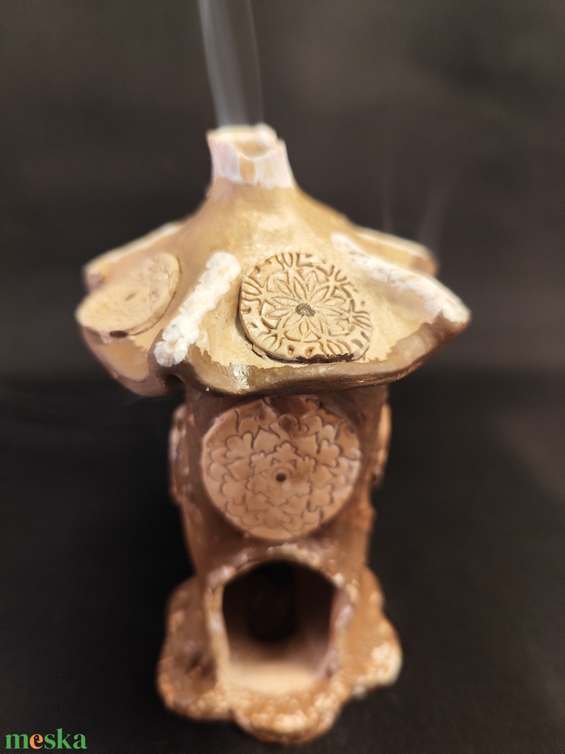 Kerámia füstölő barna - otthon & életmód - dekoráció - spiritualitás - füstölő és füstölőtartó - Meska.hu