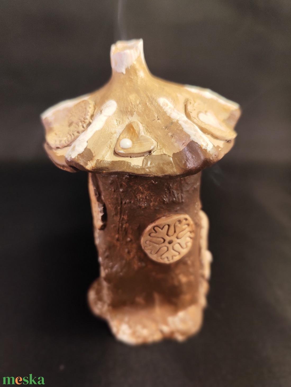 Kerámia füstölő barna - otthon & életmód - dekoráció - spiritualitás - füstölő és füstölőtartó - Meska.hu