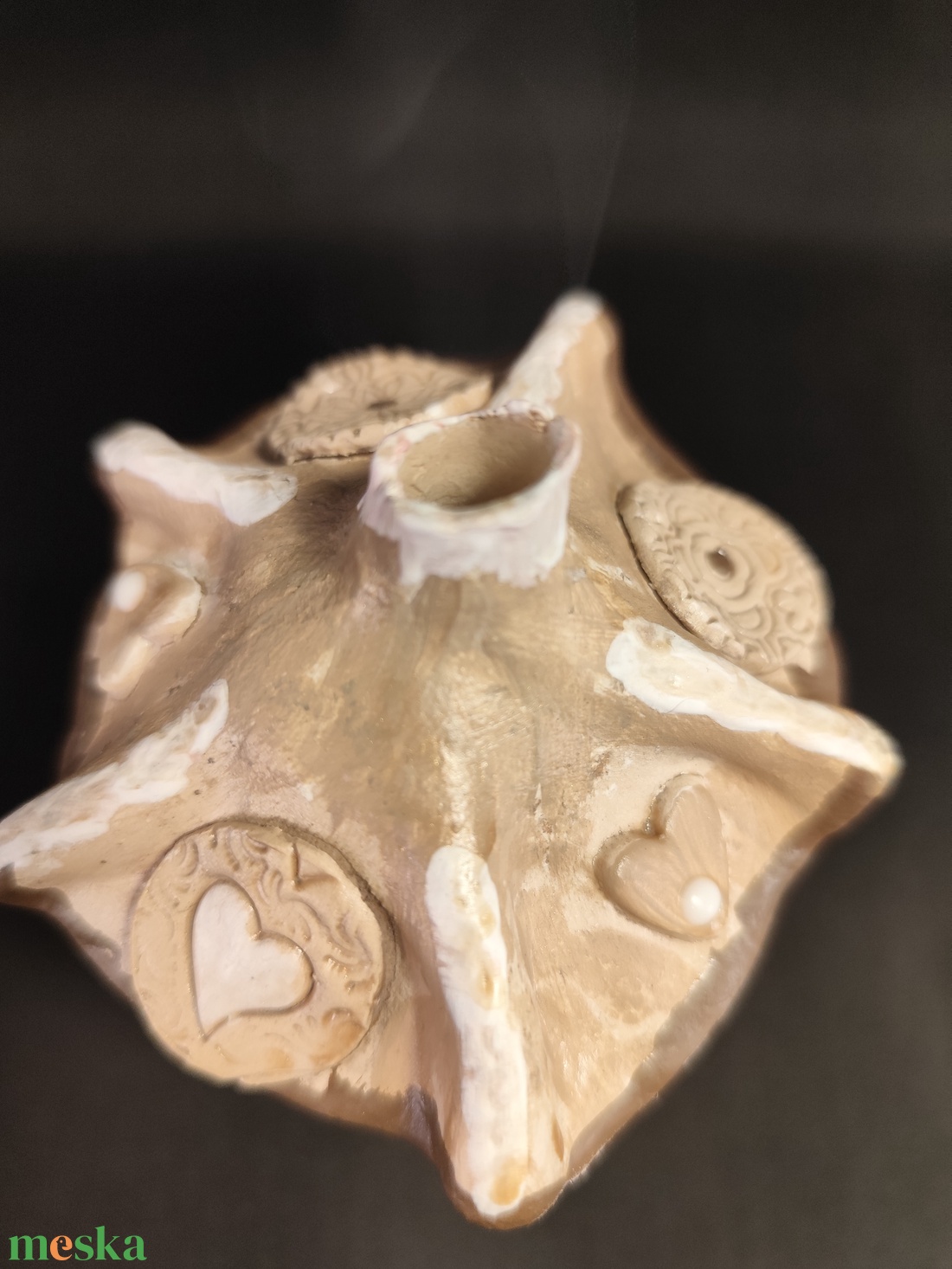 Kerámia füstölő barna - otthon & életmód - dekoráció - spiritualitás - füstölő és füstölőtartó - Meska.hu