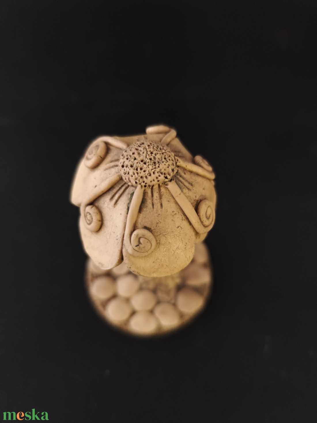 Kerámia virág fehér - otthon & életmód - ház & kert - kerti dísz - Meska.hu